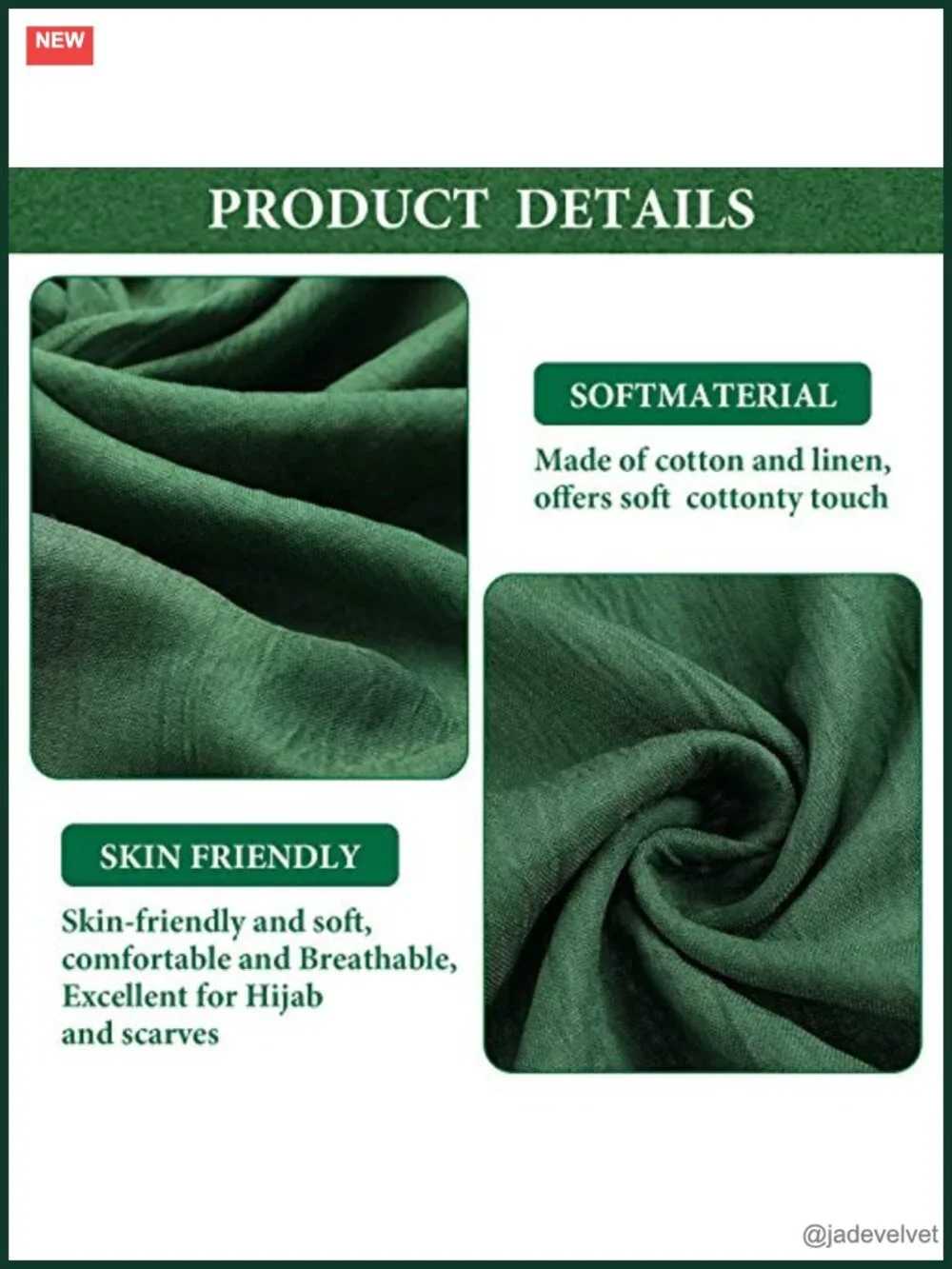9 Pack Cotton Linen Lightweight Solid Scarf Shawl Wrap